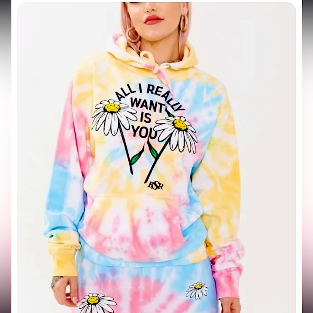 BSR BY SAMII RYAN All I Want Is You Tie Dye Hoodie